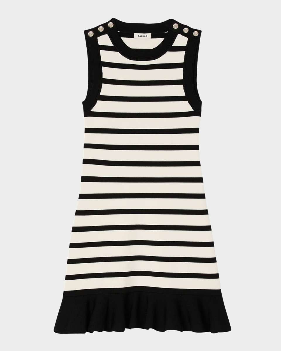 Sicilia Striped Knit Mini Dress